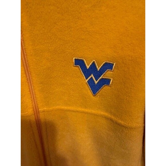 Mens LRG West Virginia University Full-Zip Fleece Jacket Columbia GOLD‎ YELLOW - Picture 2 of 11